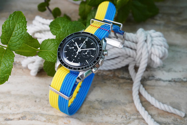 Ukraine Ribbed Nylon Watch Strap