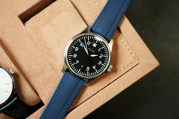 Blue Engineer I Fluorine Rubber Watch Strap