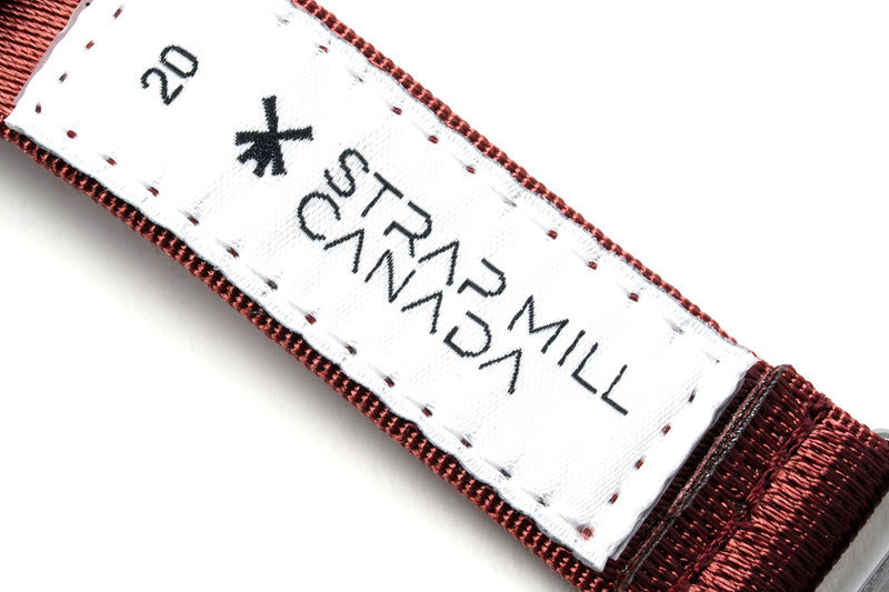 Garnet Loop Seatbelt Watch Strap