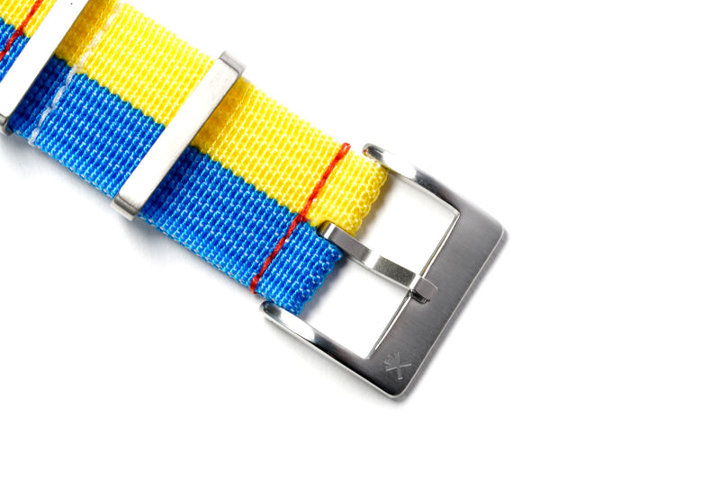 Ukraine Ribbed Nylon Watch Strap