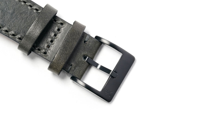 Grey Mozart Leather Strap