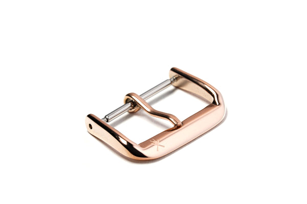 Horseshoe Rose Gold Polished Stainless Steel Watch Strap Buckle