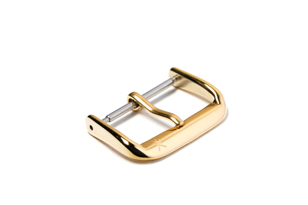 Horseshoe Gold Polished Stainless Steel Watch Strap Buckle