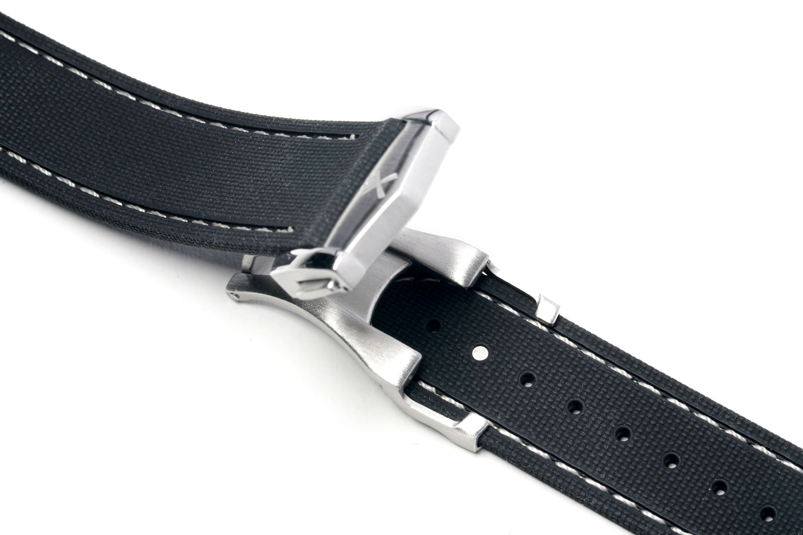 Black Deployant Clasp Rubber Strap – Strap Mill Canada