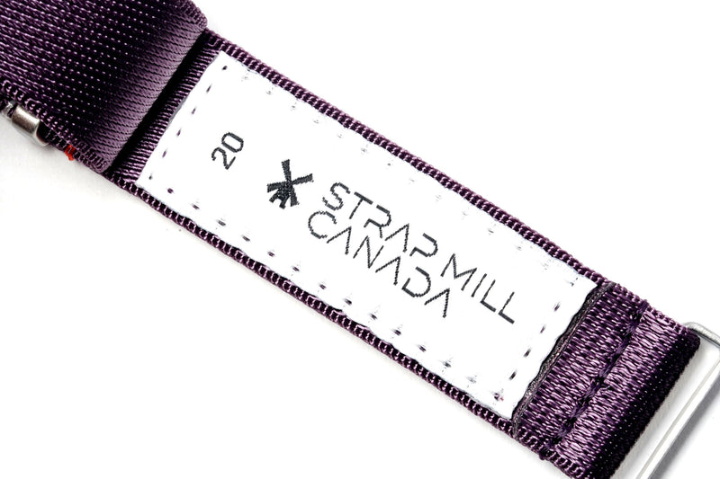 Eggplant Loop Seatbelt Watch Strap