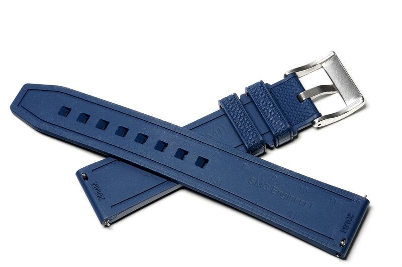 Blue Engineer I Fluorine Rubber Watch Strap
