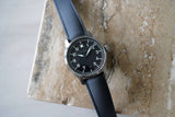 Grey Textured Curved CTS Rubber Strap