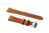 Brown Suede Leather Watch Strap