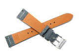 Grey Suede Leather Watch Strap