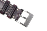 Prugna Roccia Leather Watch Strap