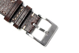 Tobacco Roccia Leather Watch Strap