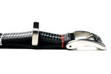Black and Grey Loop Seatbelt Single Pass Watch Strap