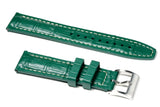 Green Alligator Fluorine Rubber Watch Strap
