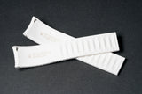 White Textured CTS Rubber Strap