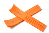 Orange Textured CTS Rubber Strap