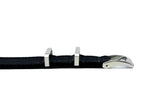 22mm Black Seatbelt Nylon Watch Strap (Classic Length)