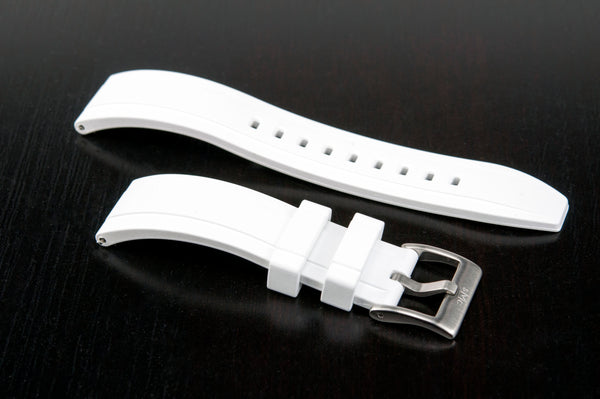 SMC Rubber - White Professional Fluorine Rubber Strap for Apple Watch