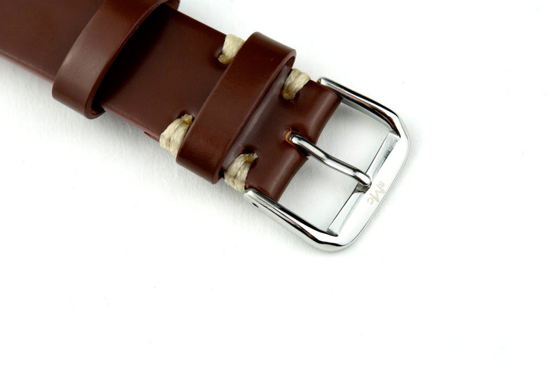 Vintage Brown Shell Cordovan Leather Strap for Apple Watch