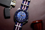 1950 Regatta Thin Seatbelt Nylon Watch Strap (Classic Length)