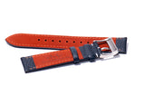 Dark Blue Padded Tumbled Leather Strap (Clearance)