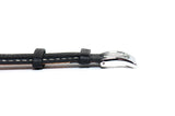 22mm Black Padded Tumbled Leather Strap (Clearance)