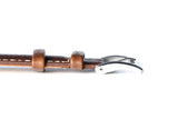 22mm  Brown Padded Tumbled Leather Strap