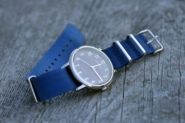 Ocean Blue Nylon Watch Strap