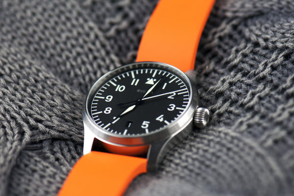 SMC Rubber - Orange Basic Vulcanized Rubber Strap