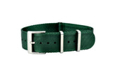 Pine Green Seatbelt Nylon Watch Strap