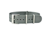 Grey Seatbelt Nylon Watch Strap