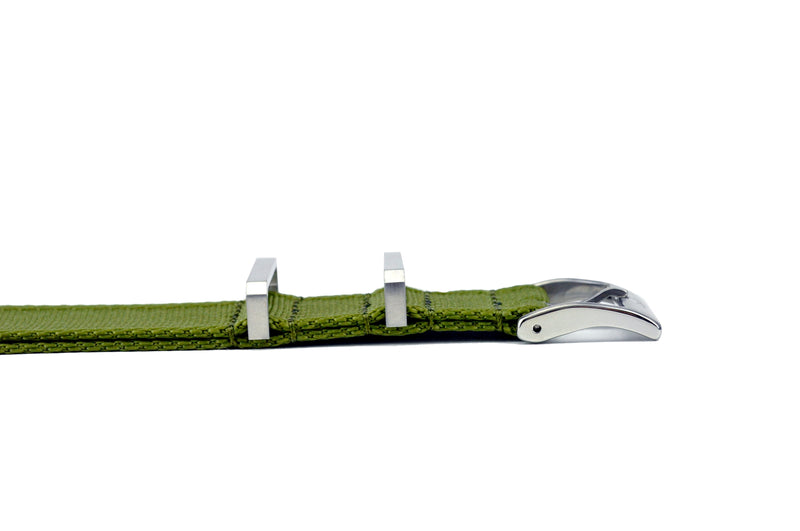 Moss Green Seatbelt Nylon Watch Strap