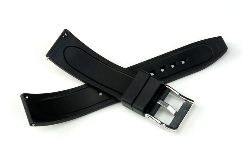 SMC Rubber - Black Professional Fluorine Rubber Strap