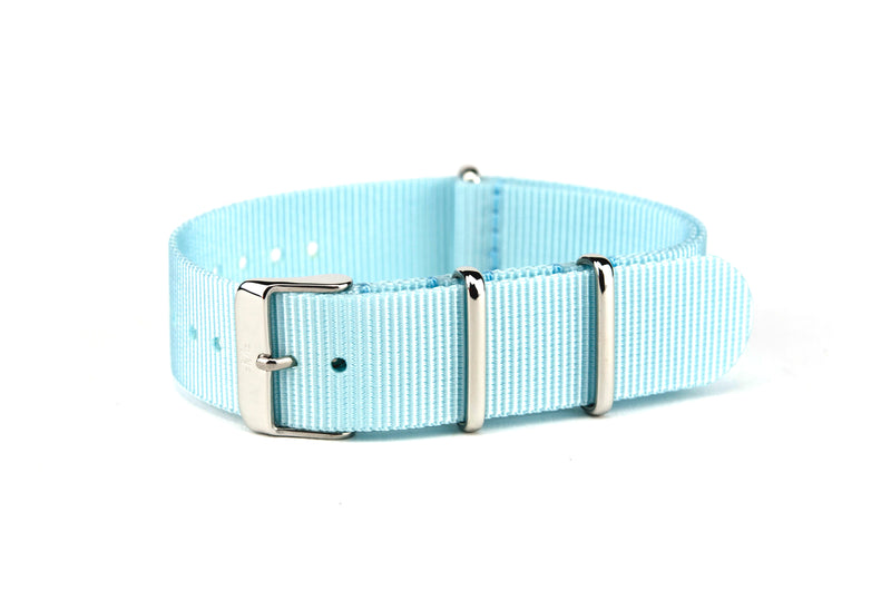 Powder Blue Nylon Watch Strap