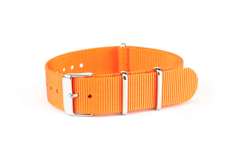 Orange Nylon Watch Strap