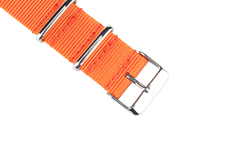 Orange Nylon Watch Strap