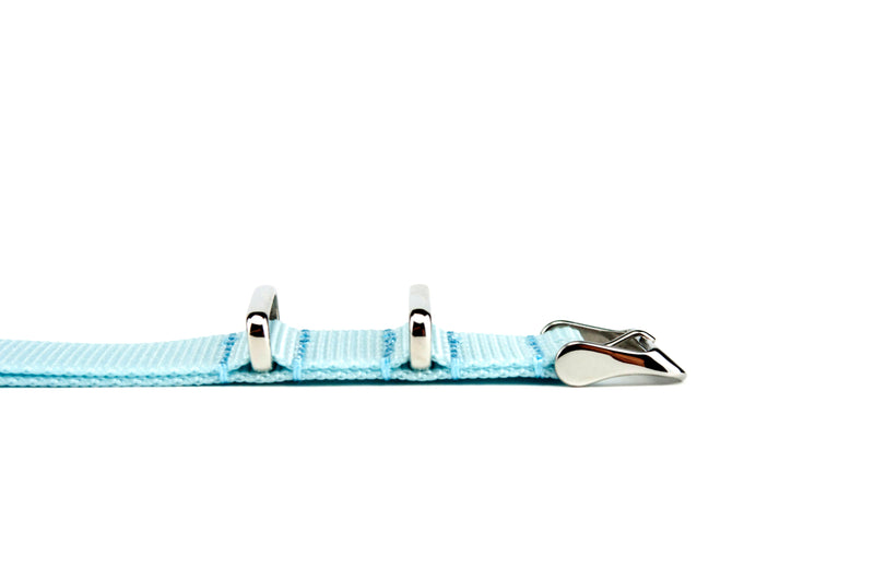 Powder Blue Nylon Watch Strap