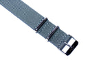 22mm Slate Grey Nylon Watch Strap (Classic Length)