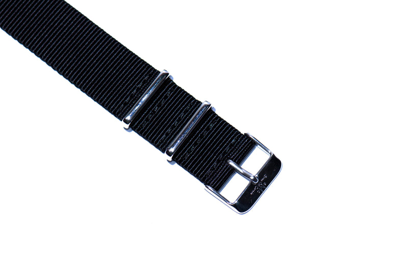 Space Black Nylon Watch Strap