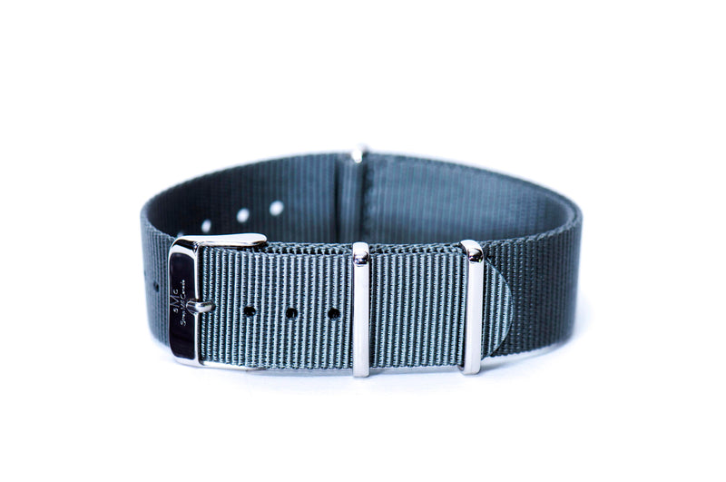 Slate Grey Nylon Watch Strap