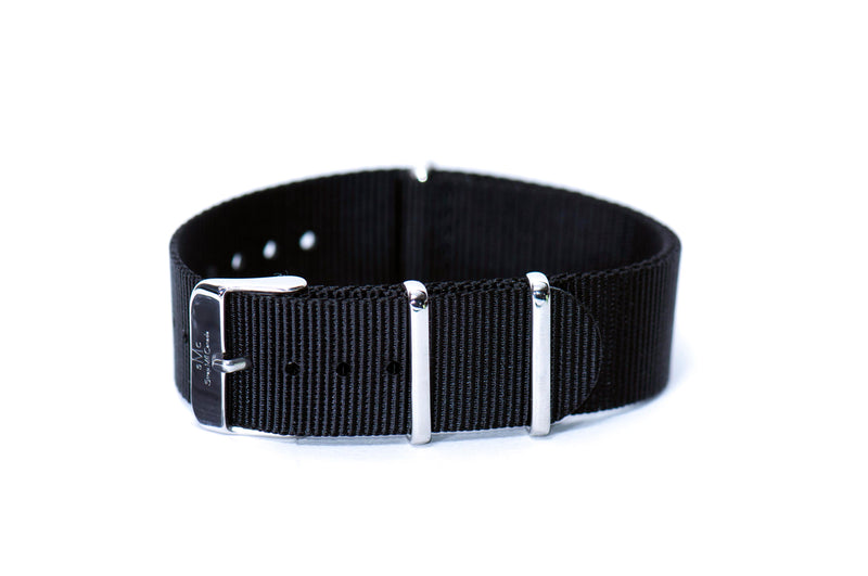 Space Black Nylon Watch Strap