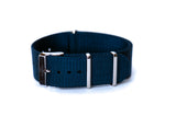 22mm Ocean Blue Nylon Watch Strap (Classic Length)