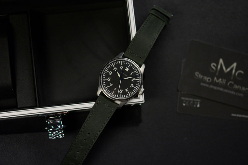 Forest Green Crazy Horse Leather Strap (Clearance)