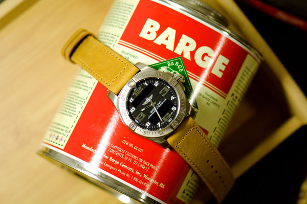 22mm Caramel Crazy Horse Leather Strap (Clearance)