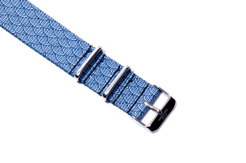 22mm Tidal Wave Nylon Watch Strap (Classic Length)