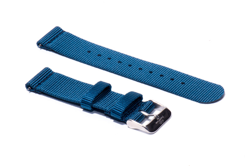 Ocean Blue 2-Piece Nylon Watch Strap