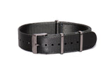 Grey Thin Seatbelt Nylon Watch Strap