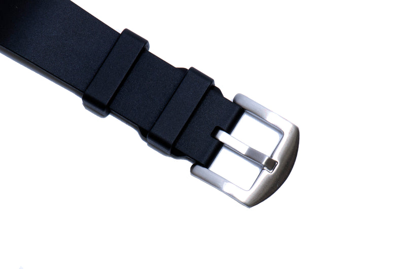 SMC Rubber - Black Basic Vulcanized Rubber Strap