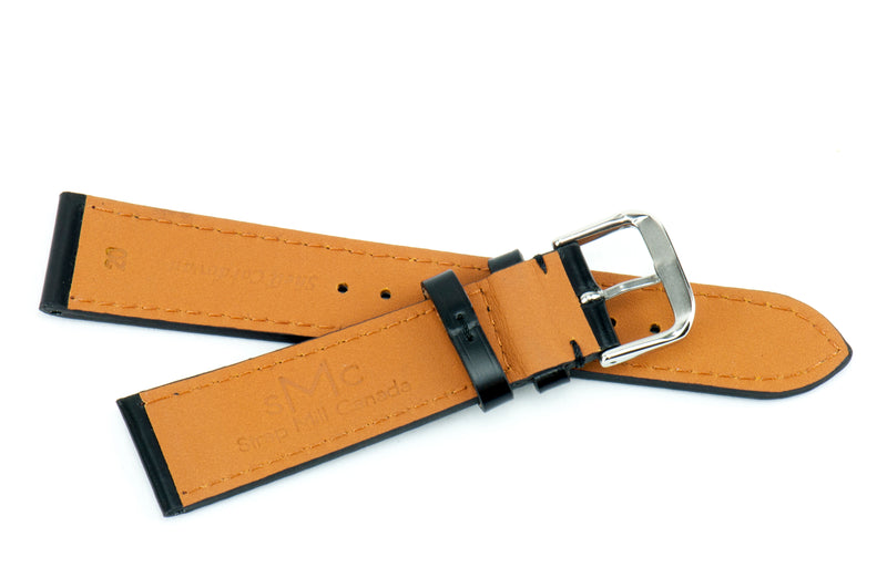 Black Shell Cordovan Leather Strap (Clearance)