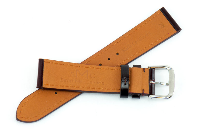 22mm Brown Shell Cordovan Leather Strap (Clearance)