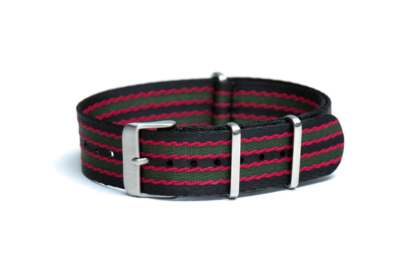 22mm 1964 Bond Thin Seatbelt Nylon Watch Strap (Classic Length)